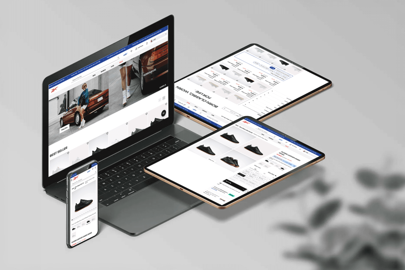 Reebok Desktop Mockup