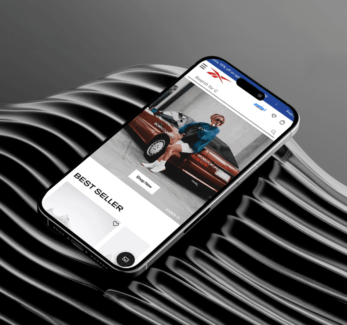 Reebok Desktop Mockup