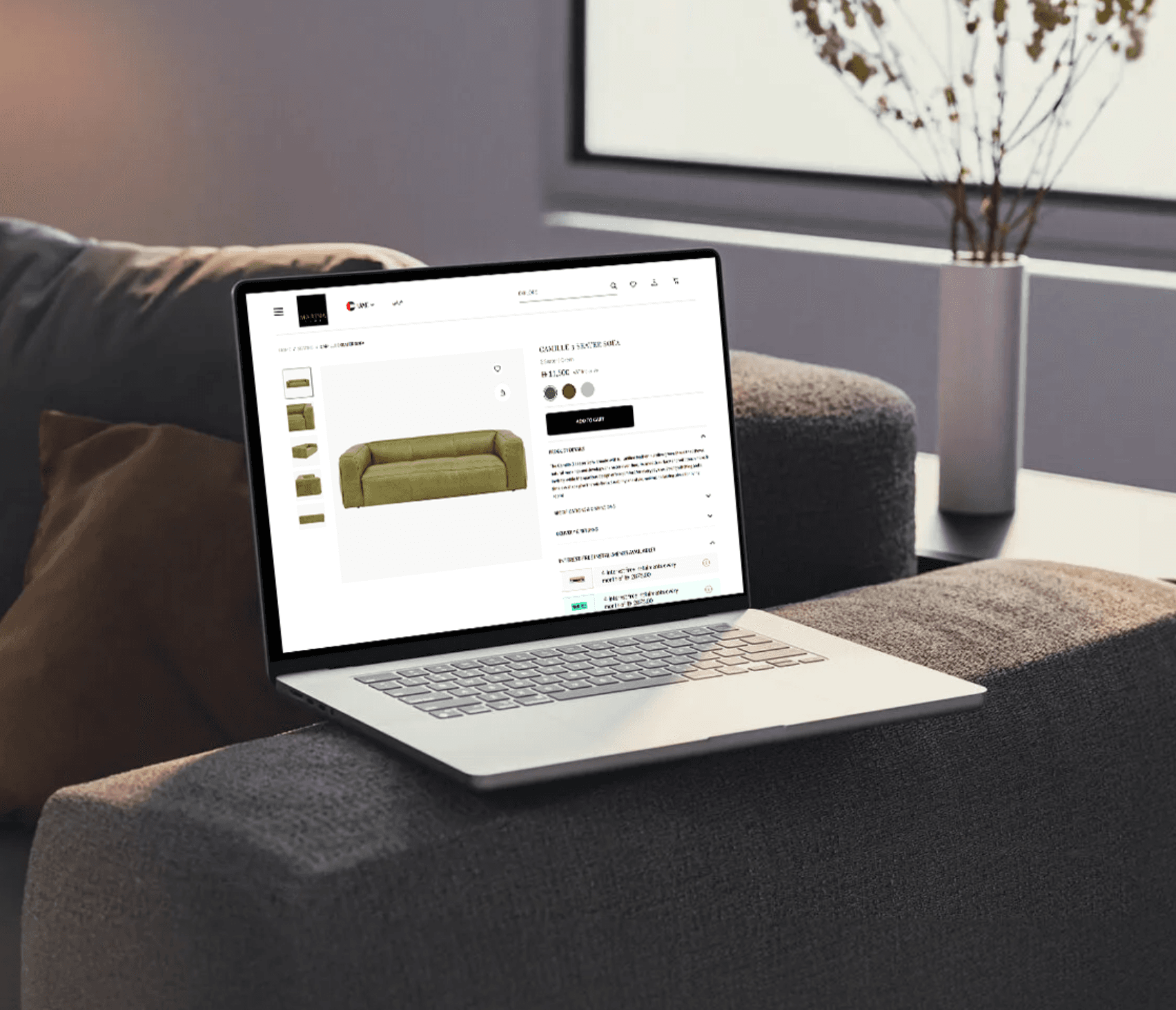 Marina Home Mobile Mockup