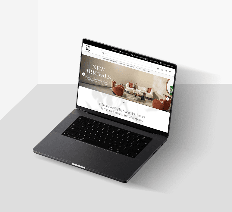 2XL Home Desktop Mockup